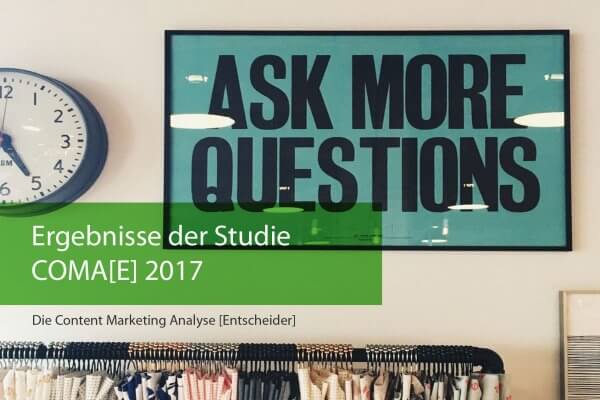 STUDIE zu Erfolgsfaktoren im Content Marketing 2017 B2B vs B2C